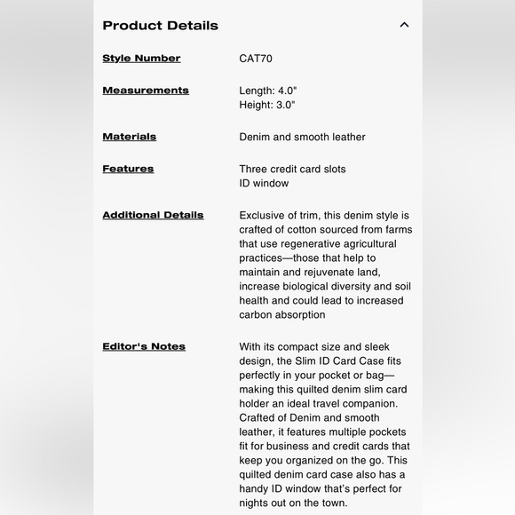 Coach Slim Id Card Case - Picture 5 of 5